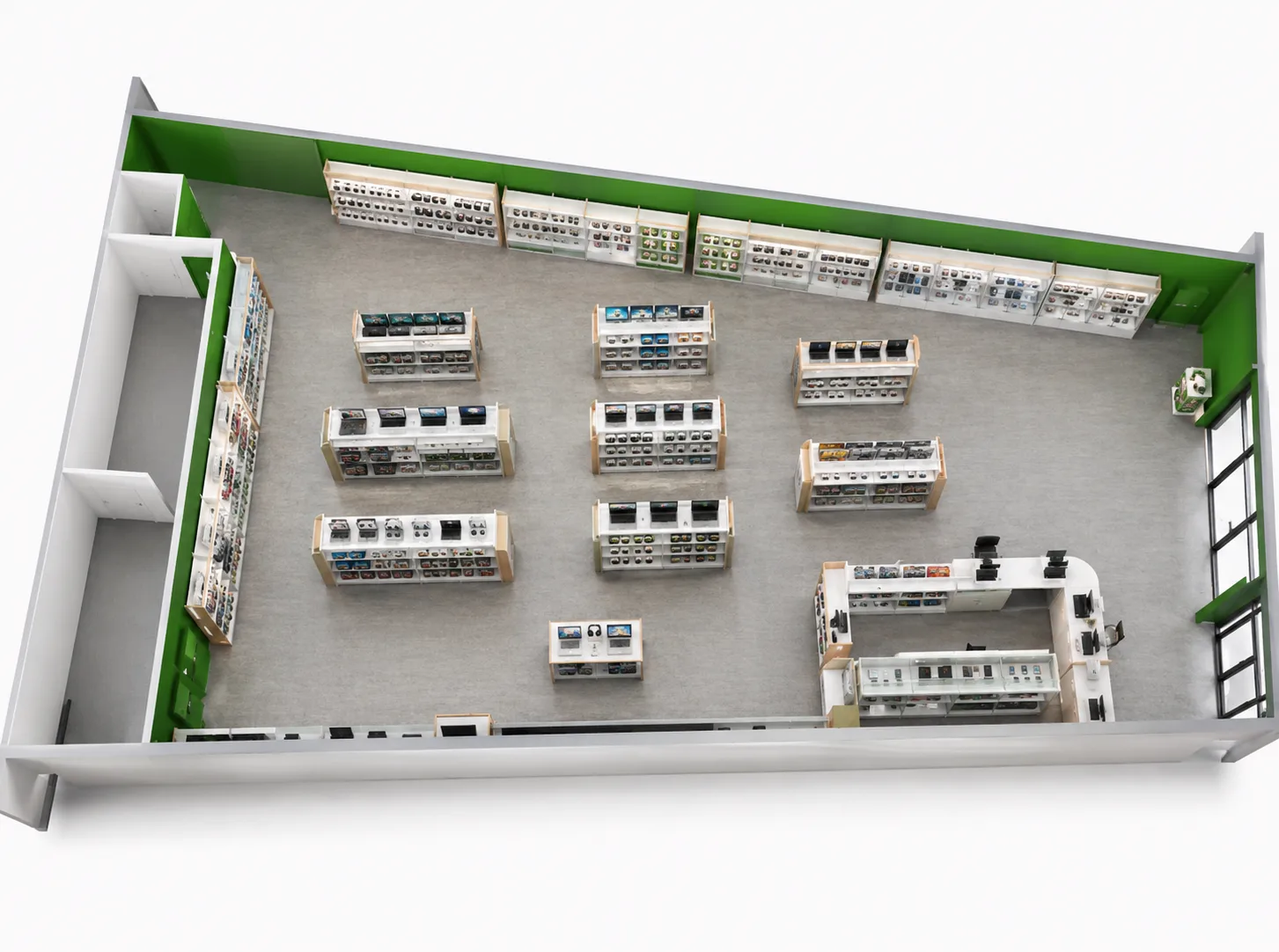 Cash Express — format Standard, vue intérieure